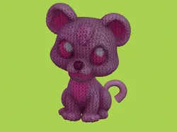 Other STL تنزيل - Knitted Pink panther 🐆 Valentines day gift - Cadfilez
