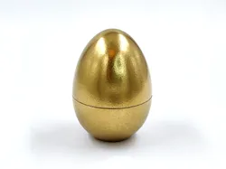 Simple Hollow Threaded Easter Egg - Great for Hiding Prizes!