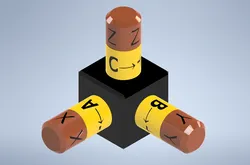 XYZ /X Y Z axis & ABC /A B C rotation( Movable rings) / Axe XYZ /X Y Z et rotation ABC /A B C (anneaux mobiles)