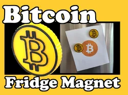 Bitcoin Fridge Magnet