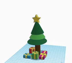 Christmas tree with star
