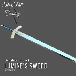 Cosplay STL Download - Lumine's Sword 3D Modelby StarFall Cosplay