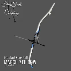 Cosplay STL indir - March 7th Bow 3D Model Honkai Impact - StarFall Cosplay