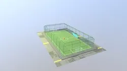Futsal ground with a foot ball