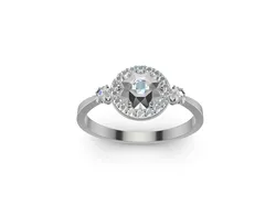 Jewelry & Accessories STL Descărcare - Engagement Ring Miracle plate Setting - Christina3d