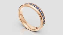 Jewelry & Accessories STL Download - AsscherCut Eternity Ringby Christina3d