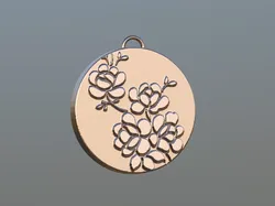 Jewelry & Accessories STL Download - Flower Pendantby Cadfilez