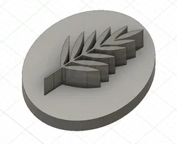 Leaf-shaped marker stamp for polymer clay, cookies or crafts - Sello marcador en forma de hoja para arcilla polimerica, galletas o manualidades