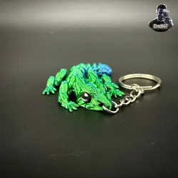 Little Grass Dragon Keychain - Articulated - Print in Place