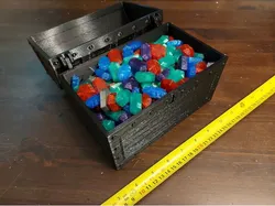 Treasure Chest with Functional Hinge