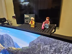 Adjustable Lego Compatible Monitor Shelf - Fits most monitors