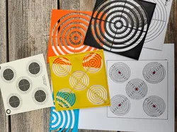 Air rifle target shooting templates