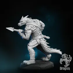 Characters & Creatures STL Descărcare - Lizard 1 - Dragun Studios
