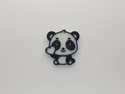 Cute Panda with Heart Keychain