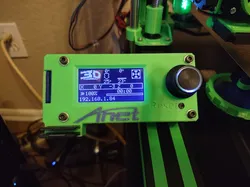 Display Enclosure for Mounting Makerbase Mini12864 to Anet A8 Plus