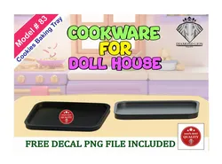 Home Decorations & Ornaments STL indir - Cookies Baking Tray - DIAMOND-LION
