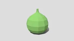 Low Poly Cartoon Fig