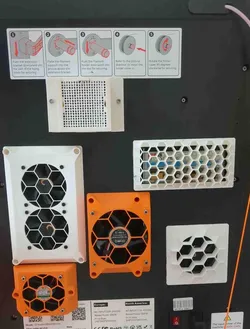 Qidi Q1 pro backpanel ventilation V2
