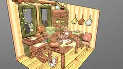 Rabbit Bakery - Diorama