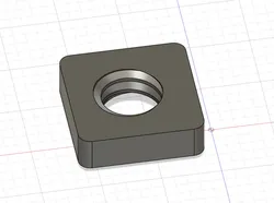 Square Nut 1/4"-20 UNC