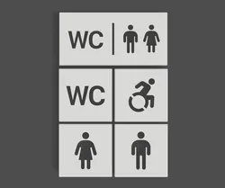 Toilet/Restroom Sign | IconSystem3D