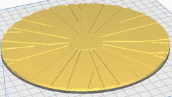 3D scanner turntable top