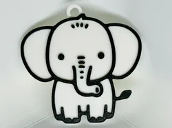 Cute Elephant Keychain