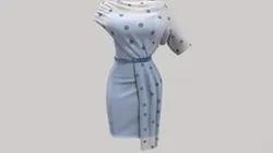 Draped Cocktail Dress With A Transparent Overlay