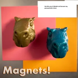 Home Decorations & Ornaments STL Download - Capybara Fridge Magnets!by Tropxz