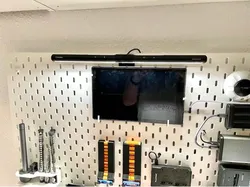 IKEA Skadis Holder for Globalink Monitor Lamp