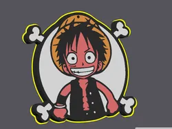 keychain luffy one-piece