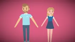 Low Poly Flat Color Characters (M&F)