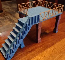 platform with stairs for Bearded Dragon Cage