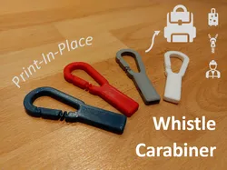 Print-In-Place Whistle Carabiner