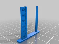 Retraction / Stringing tower test with temperature set