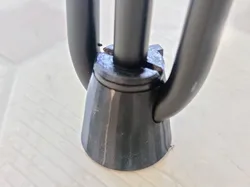 Zip Tied Hiarpin Table Leg Feet (1/2" lift)