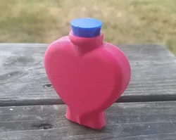 Fillable heart potion bottle necklace magic charm pendant jewelry