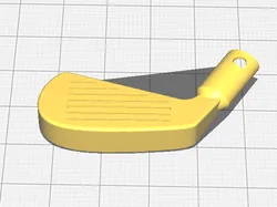 Golf club keychain