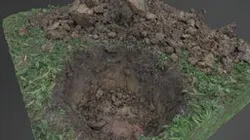 Grass dig hole