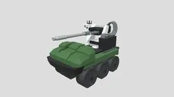 Military robot (M230 cannon)