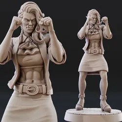 Miniature Games & Accessories STL Download - Orc Bouncer | Monk, Boxer, Brawler Mini for Tabletop RPGby Forge of Many Things