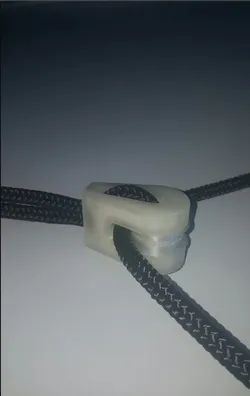 Pulley block (soft mount) for 7-8mm OD rope and 608 bearings