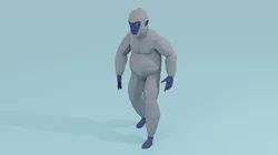 Bigfoot Yeti Sasquatch Abominable Snowman Rigged Low-poly