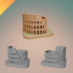 Colosseum Monument Diorama – STL and GLB 3D Model for Ancient Roman Statue, Architecture Sculpture, and Home Decor
