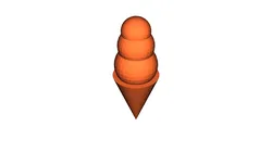 ice cream low poly