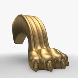 Lion Leg for Round Table CNC Carving Milling