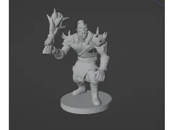Orc Warrior (with Club) Dnd