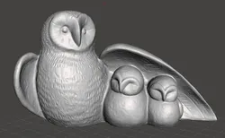 Other STL Download - mother owl sheltering youngby celticverse