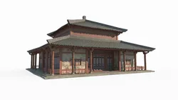 The temple of ancient Asian architecture