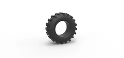 Vehicles & Machinery STL Descărcare - Anvelopă față Mud Dragster 4 Scară 1:25 - 3DTechDesign
